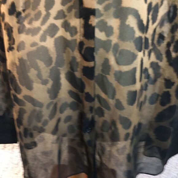Lane Bryant NWT Animal Print Button Down Blouse Size 14/16 - Picture 7 of 10